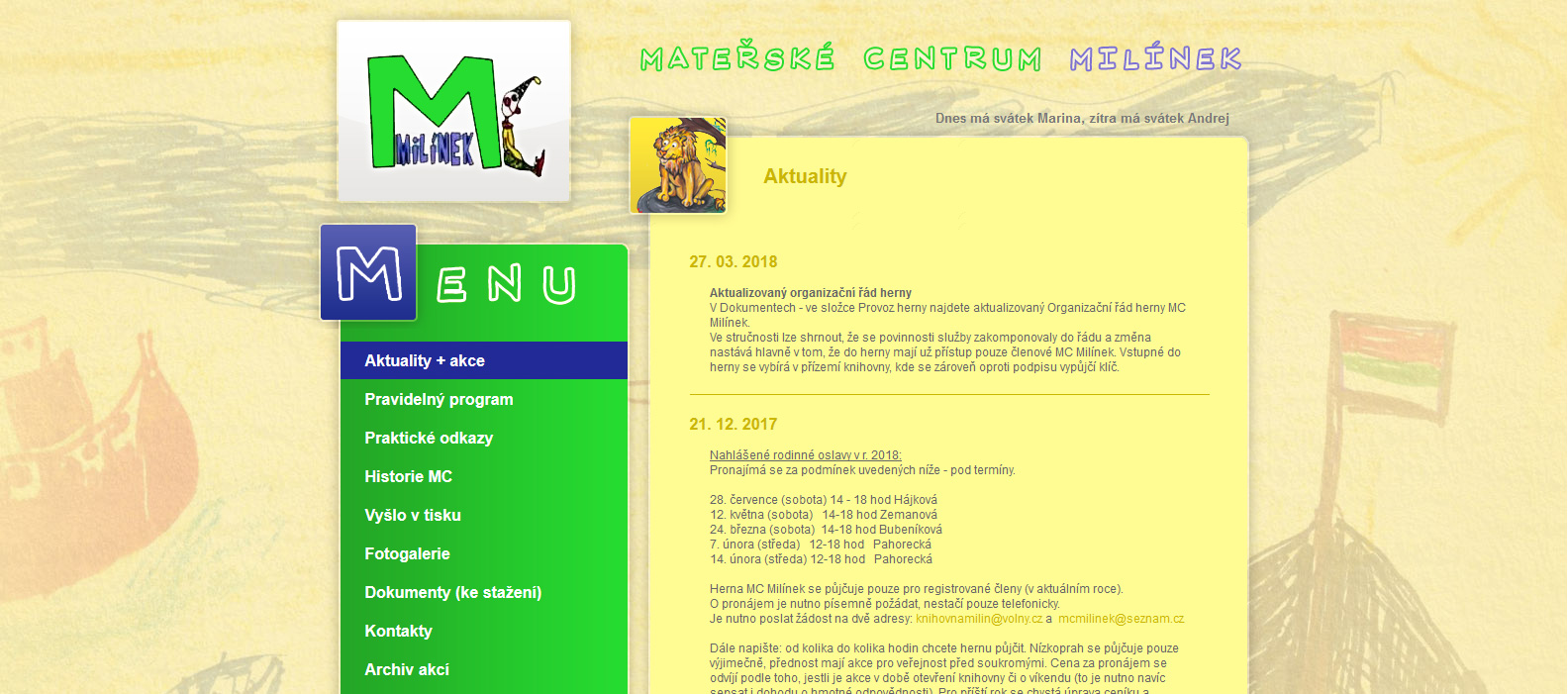 Mateřské centrum Milínek