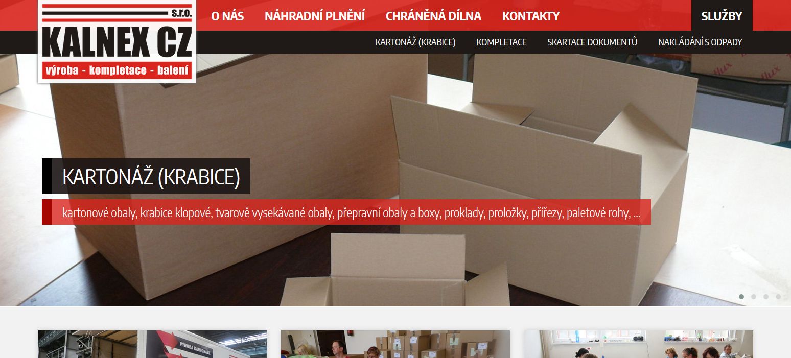 KALNEX.cz ....... reference KAO.cz