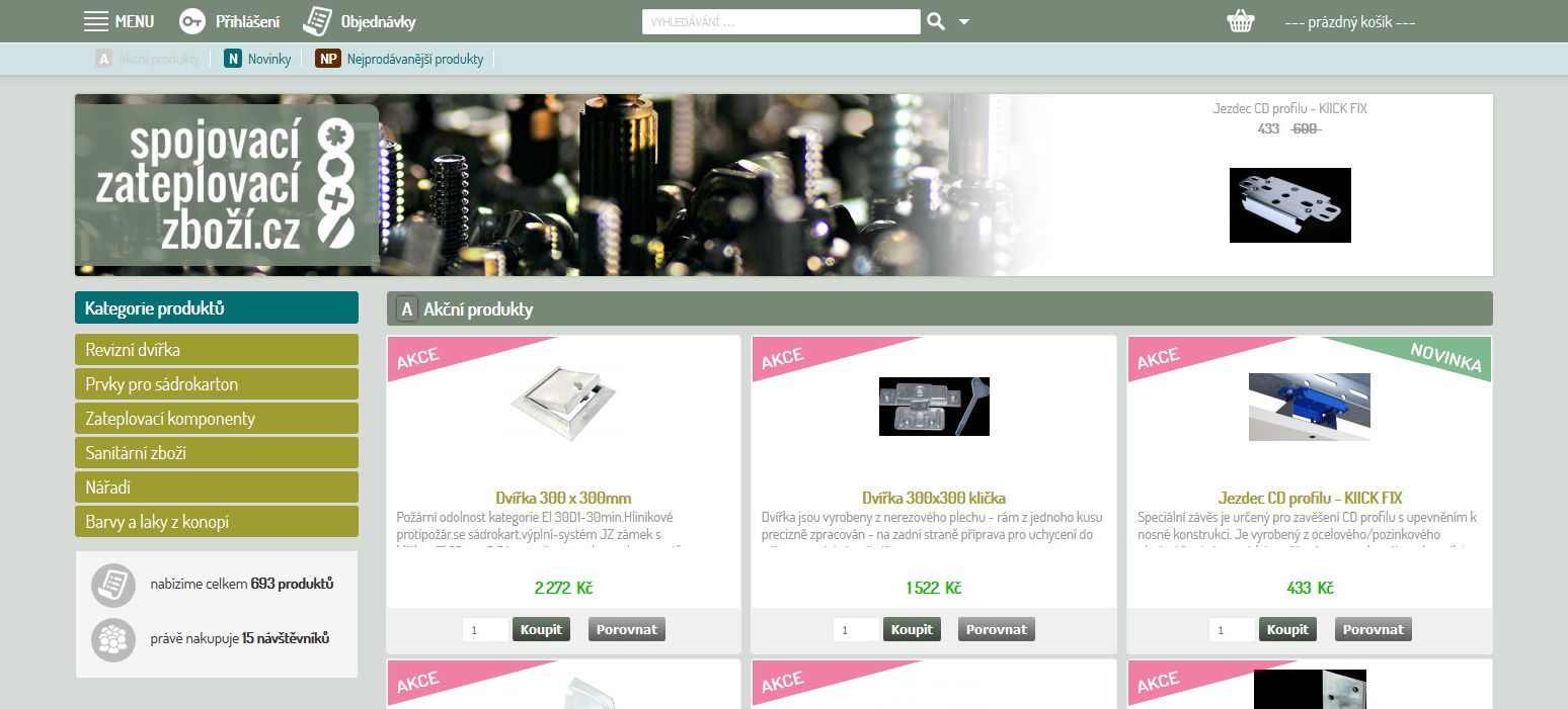 SPOJOVACÍ-ZATEPLOVACÍ-ZBOŽÍ.cz ....... reference KAO.cz