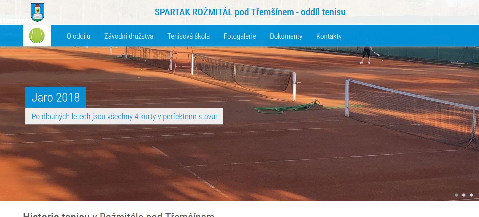 TENISOVÝ ODDÍL SPARTAK Rožmitál pod Třemšínem ....... reference KAO.cz