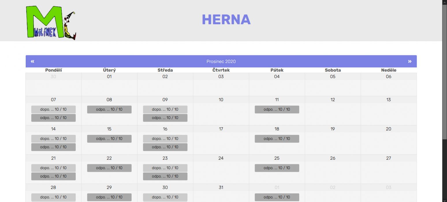 Herna MC Milínek ....... reference KAO.cz