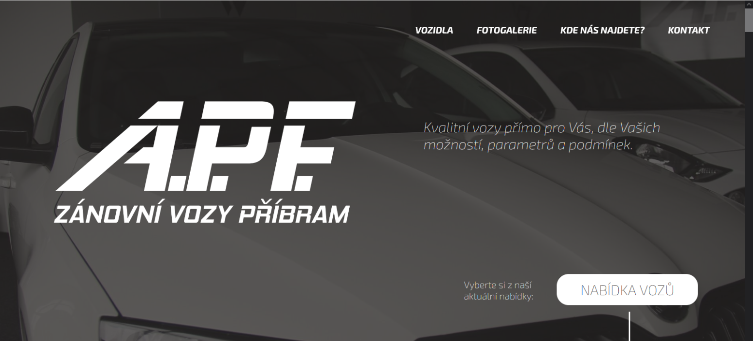 A.P.F. (zánovní vozy Příbram) ....... reference KAO.cz