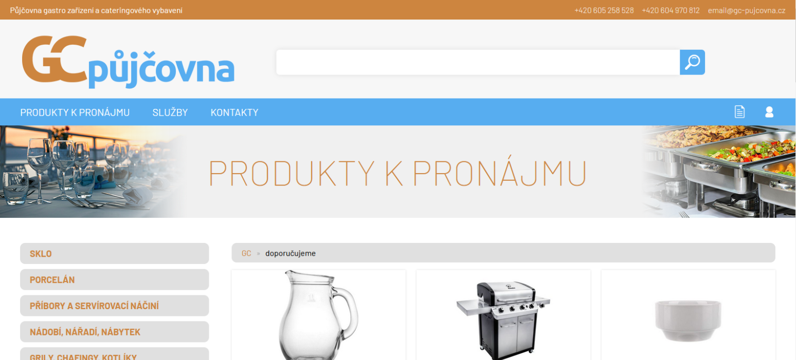 GC půjčovna ....... reference KAO.cz