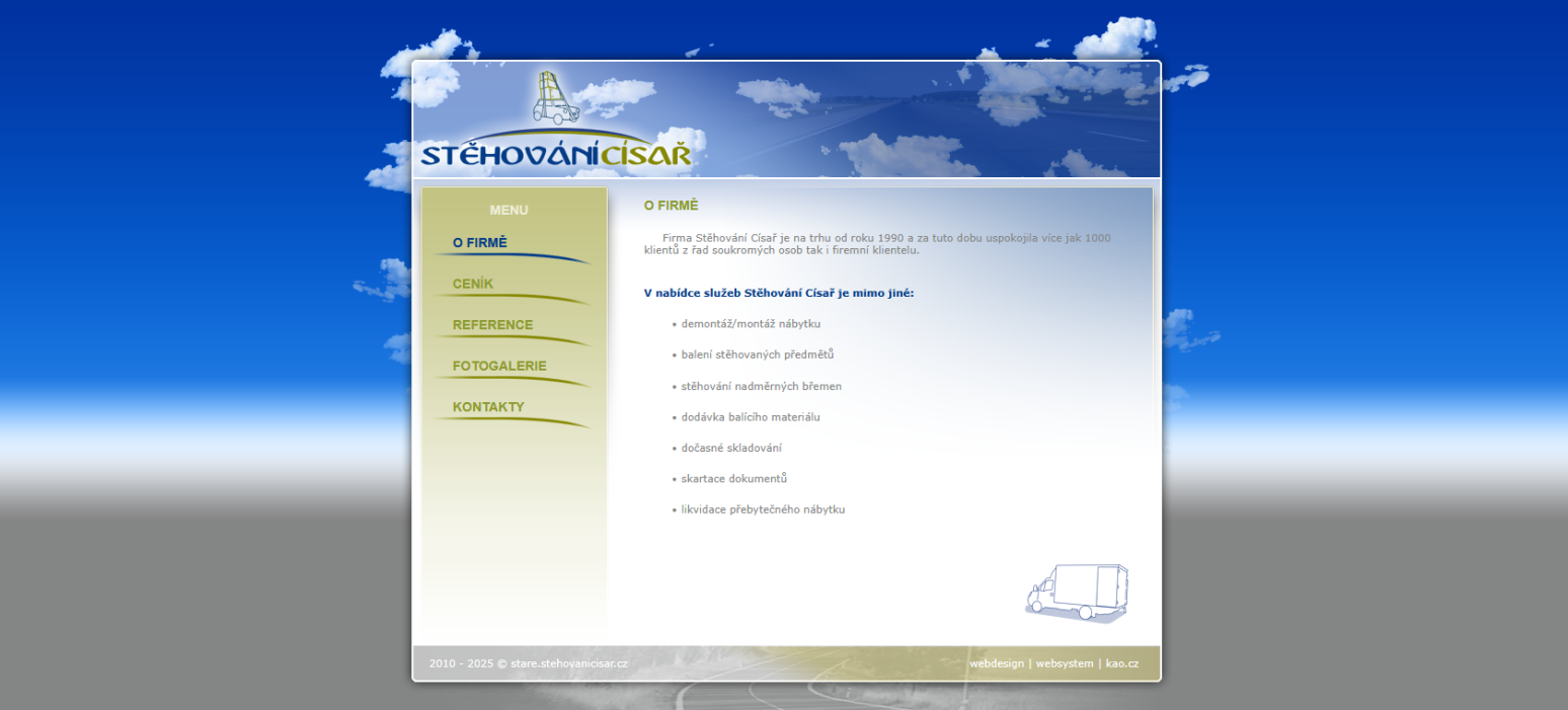 Stěhování ....... reference KAO.cz